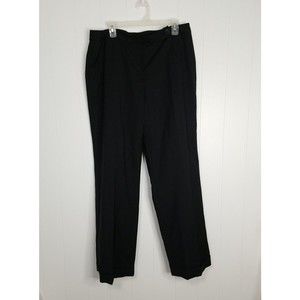 Neiman Marcus Dress Career Pants Wool  Plus Womens Size 16 Black Stretch